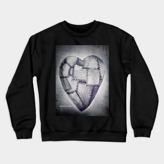 Heart Crewneck Sweatshirt by teenamarie23art